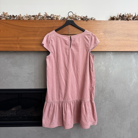 Maeve By Anthropologie pink flounced corduroy dress, Size 14 - Picture 9 of 13